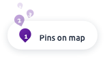 Pins on Map Button