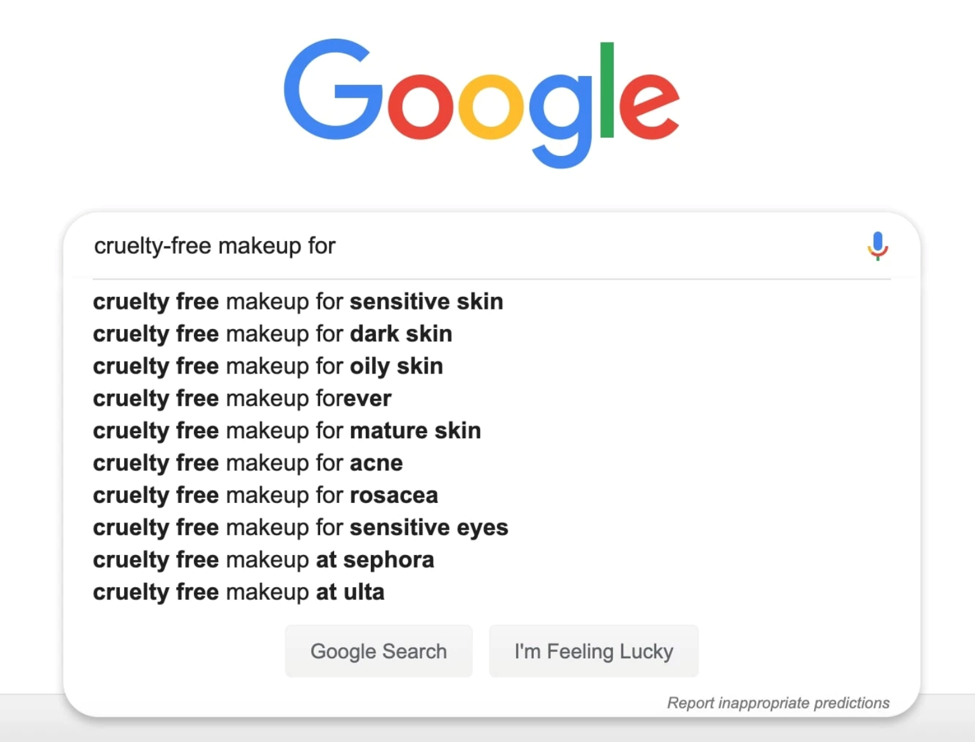 A screenshot of Google Search 
