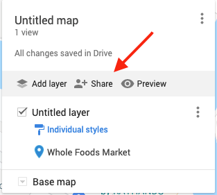 How to find share button