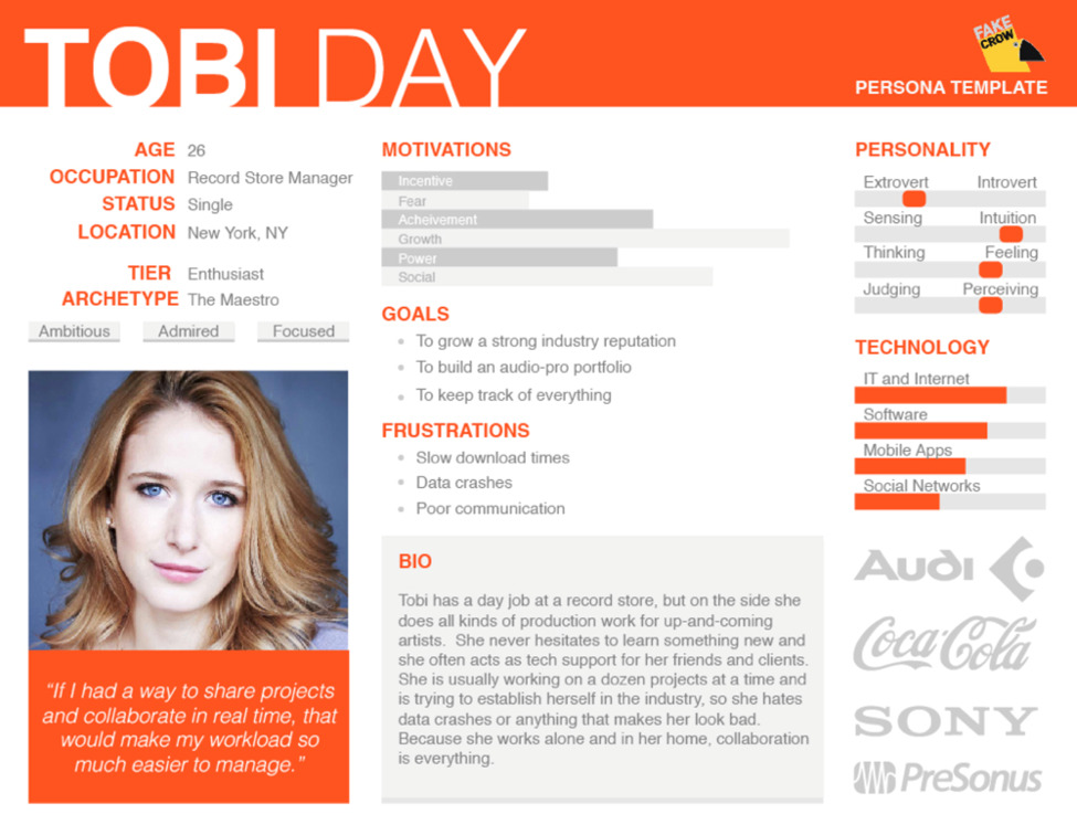 A sample of buyer persona_Tobi Day